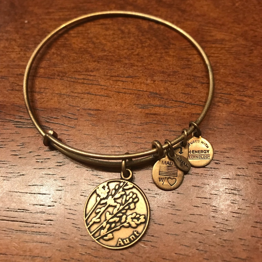 Alex & Ani Aunt Bangle Bracelet Rafaelian gold